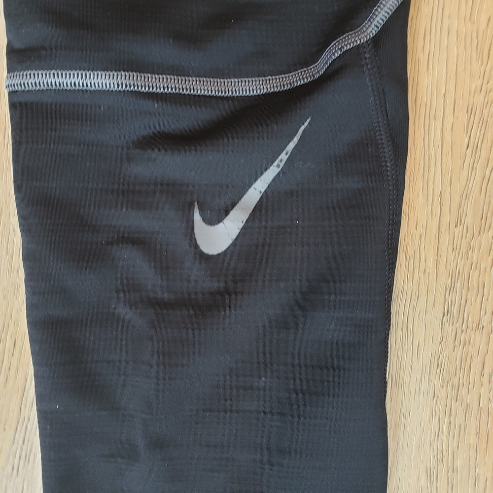 Nike Pro Hyperwarm Black Compression Leggings 32 - image 2